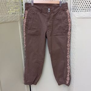 Sundance chocolate brown capri cargo pants